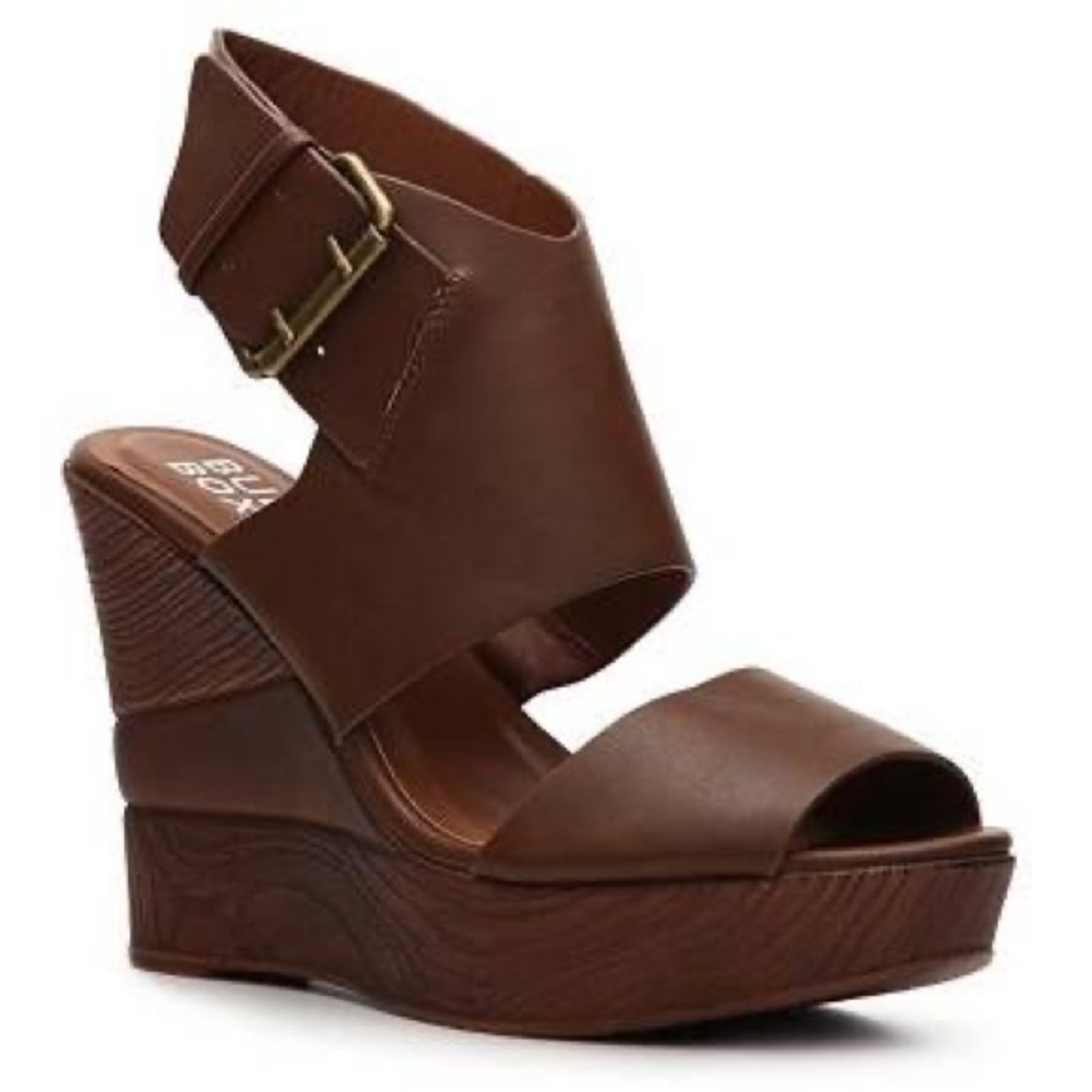 Bull Boxer Strappy Wedge Platform Heels